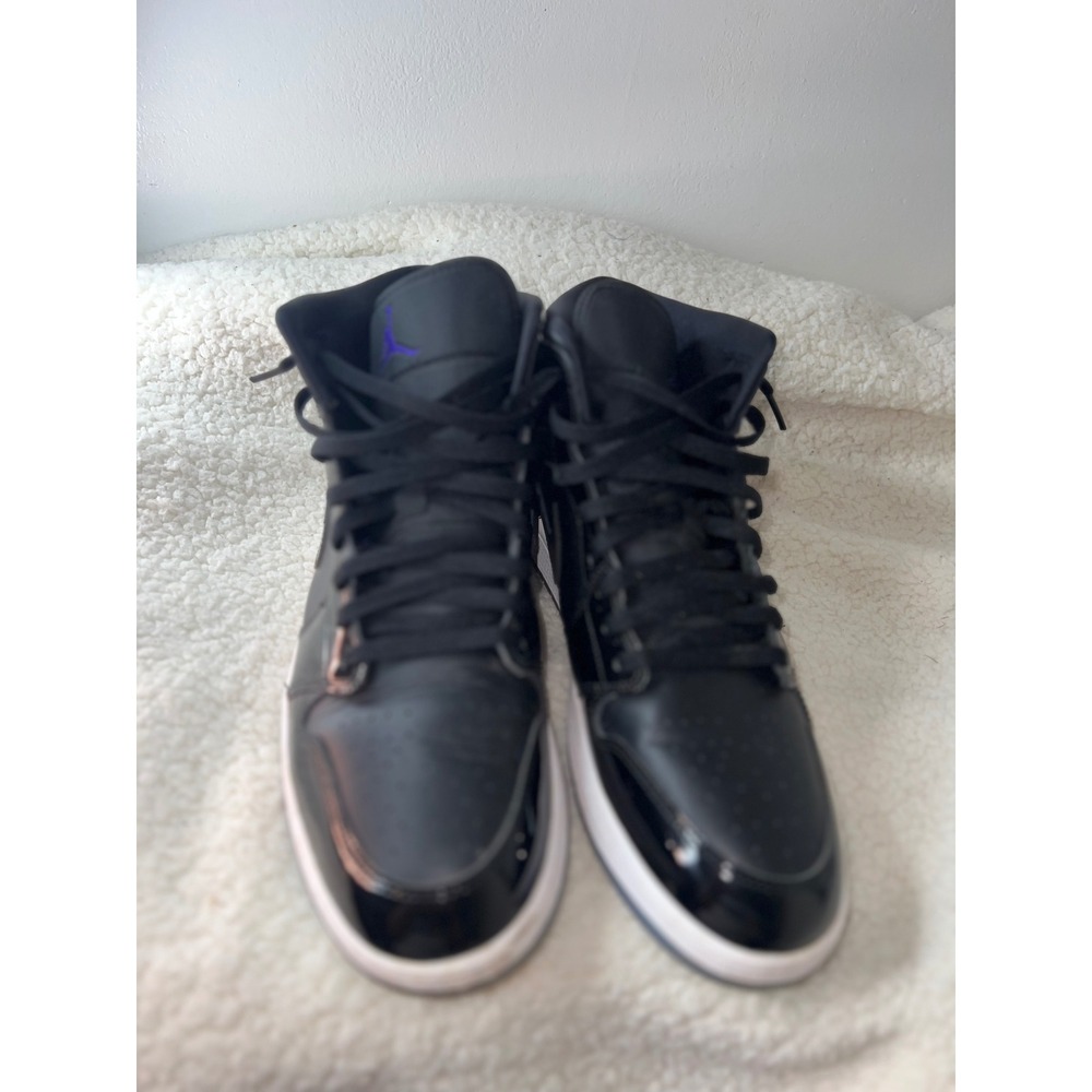 Nike Air Jordan 1 Mid Space Jam Black Dark Concord DV1308-004 Mens Size 14 - Picture 4 of 8
